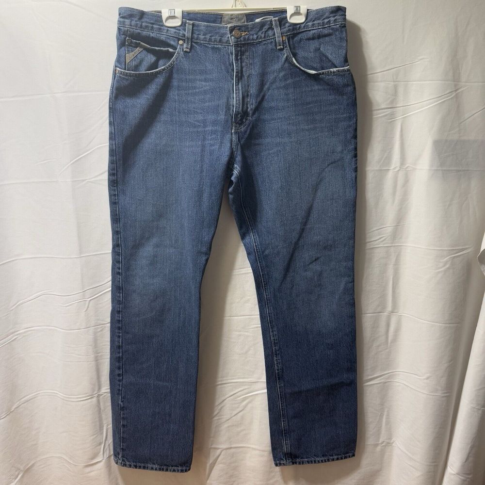 Ariat Jeans Men's 38x36 M2 Blue Relaxed Boot Cut Western Cowboy Rodeo Ranchwear